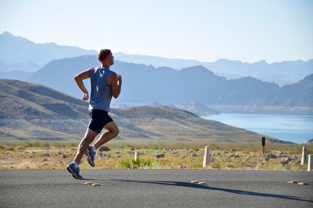 Person jogging